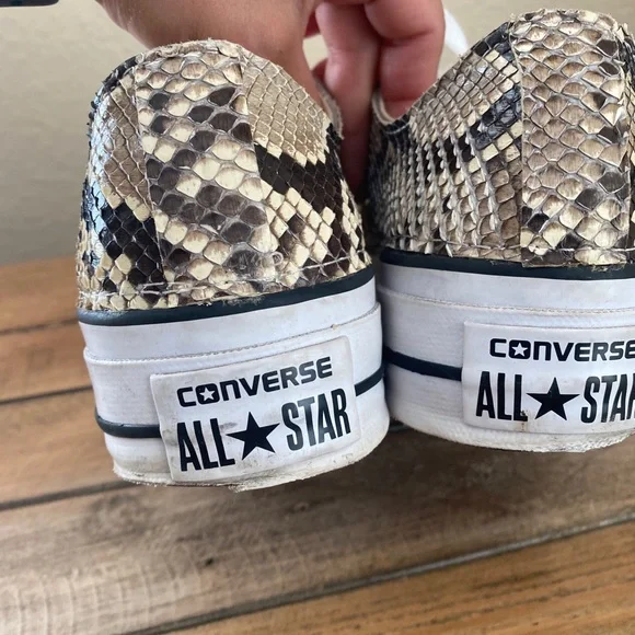 Converse snake print platforms size 7.5 - Picture 9 of 11